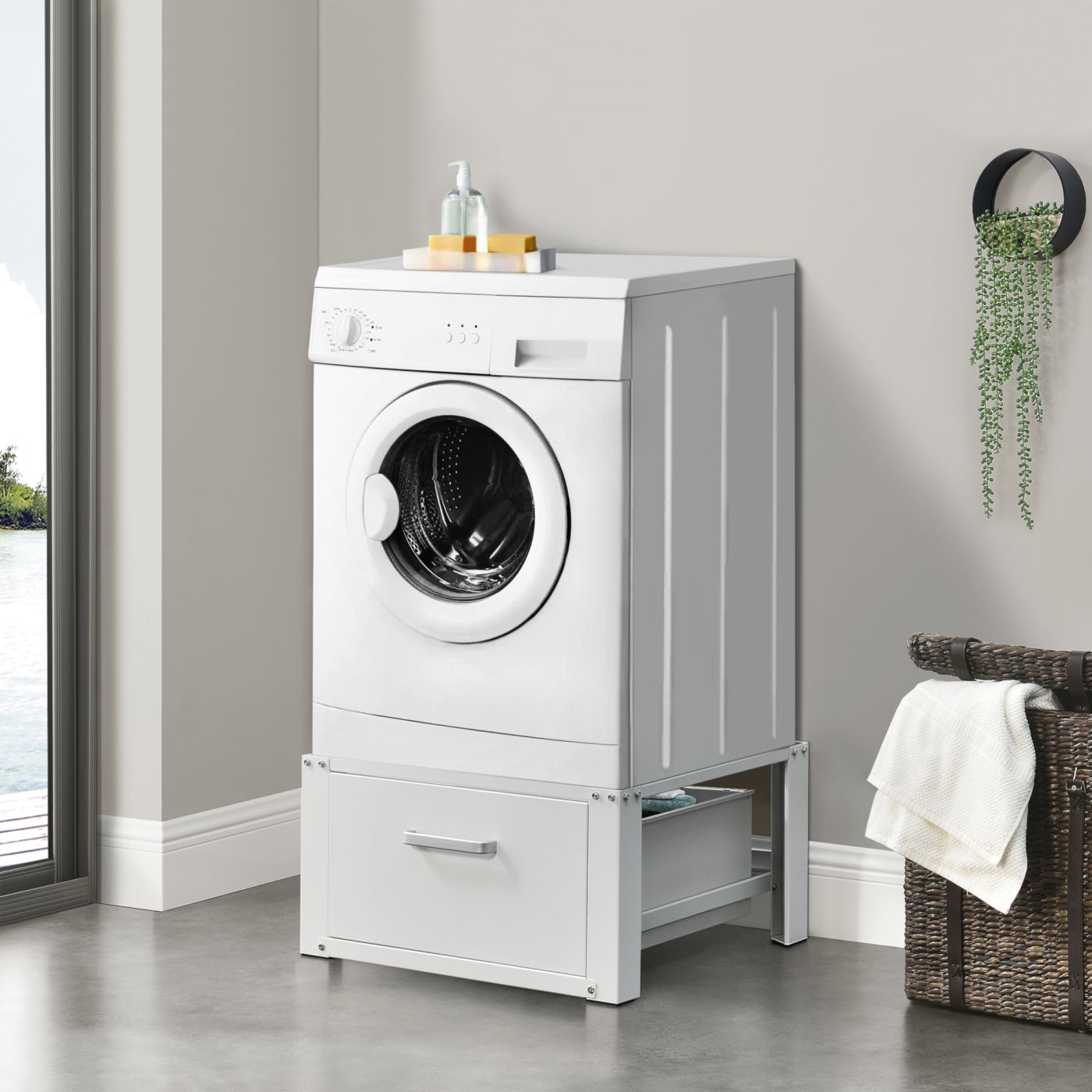 Meuble rangement machine à laver et seche linge au meilleur prix
