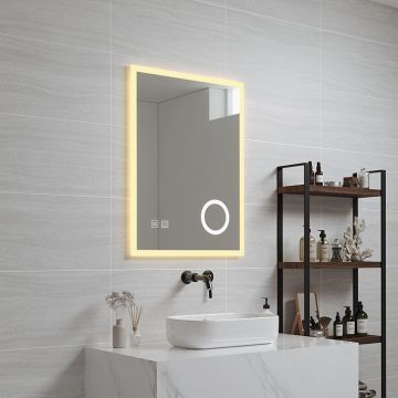 Miroir LED Scafa pour salle de bain pro.tec