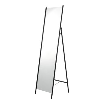 Miroir sur pied Martano 160 x 43 x 49 cm noir [en.casa]