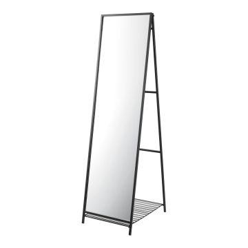 Miroir sur pied Ruffano 160 x 44 x 60 cm noir [en.casa]