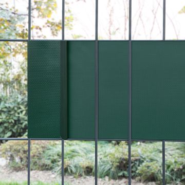 Bande de brise-vue Jesteburg PVC 35 m x 19 cm 6,65 m² vert mousse RAL 6005 [en.casa]