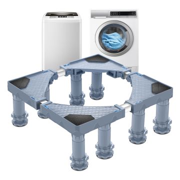 Base Ajustable Kirburg Support à 8 Pieds Pour Soulever Lave-linge Et Réfrigérateur [en.casa] *79478689*