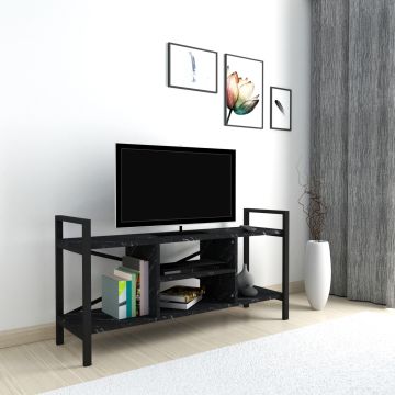 Meuble TV Osterøy avec espace de rangement 61 x 120 x 35 cm [en.casa]