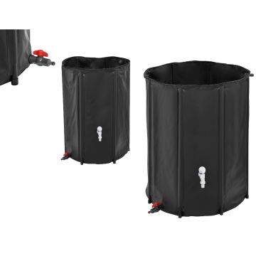 Récupérateur d'eau Réservoir d'eau PVC Inoxydable et Résistant aux UV [casa.pro]